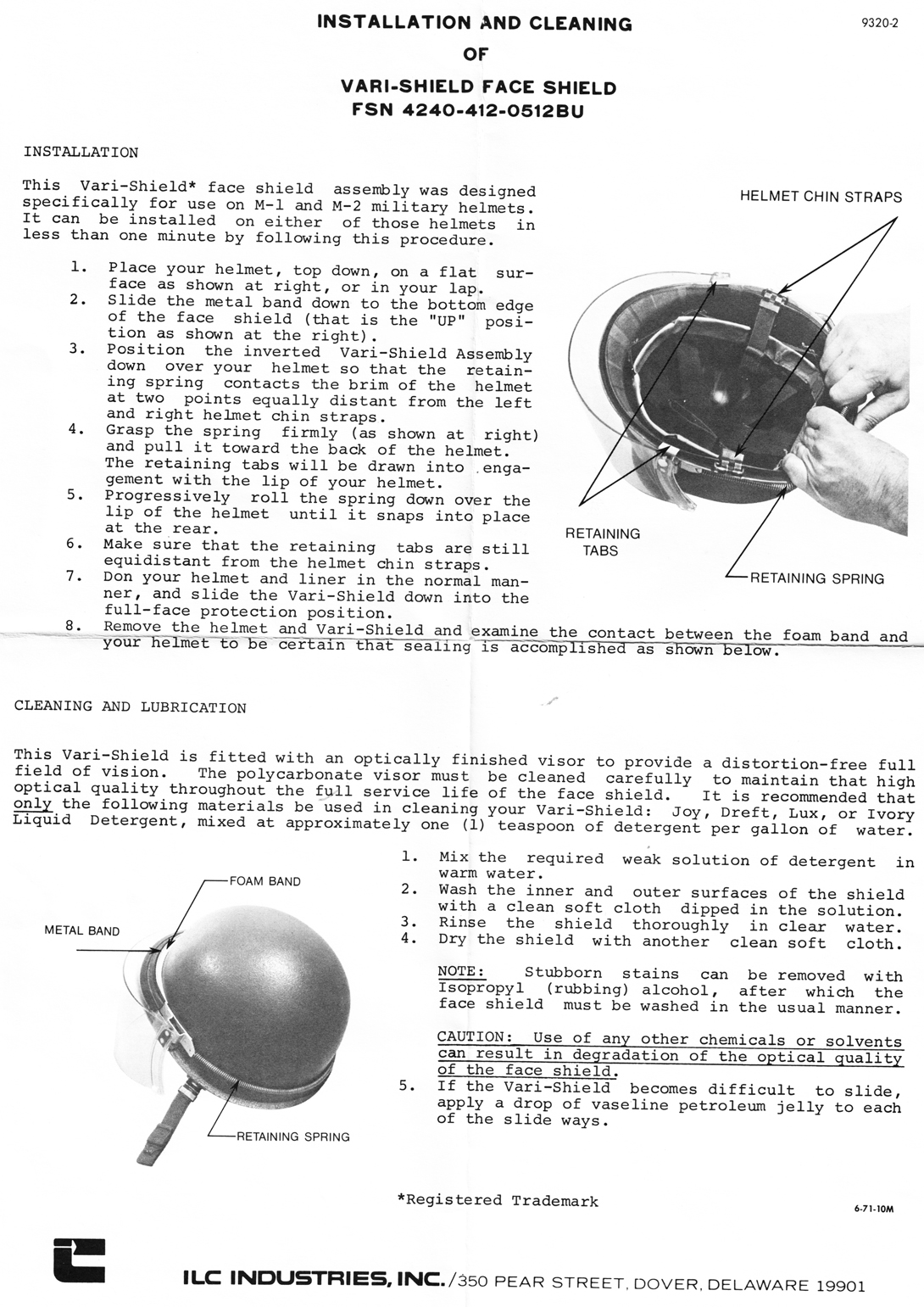 Instructions d'installation et de nettoyage. Instructions d'installation et de nettoyage.