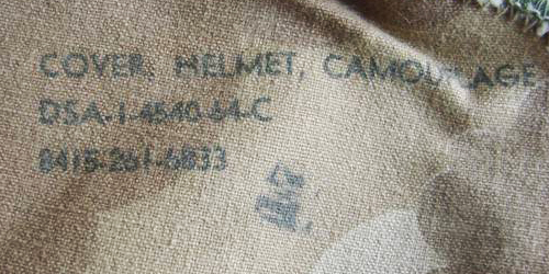 Marquage couvre-casque M-1