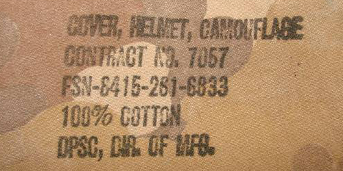 Marquage couvre-casque M-1