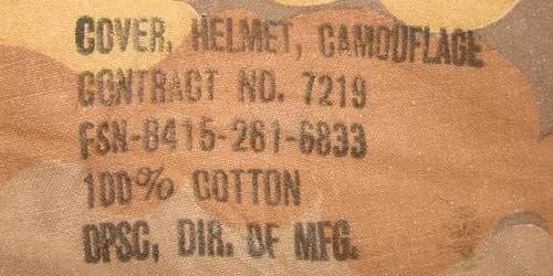 Marquage couvre-casque M-1