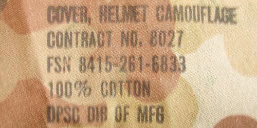 Marquage couvre-casque M-1