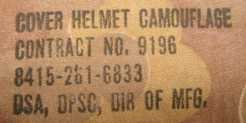 Marquage couvre-casque M-1