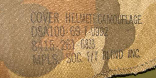 Marquage couvre-casque M-1