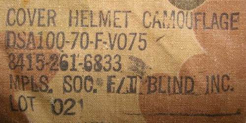 Marquage couvre-casque M-1