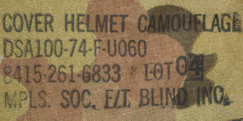 Marquage couvre-casque M-1
