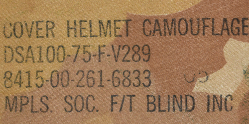 Marquage couvre-casque M-1