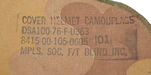 Marquage couvre-casque M-1