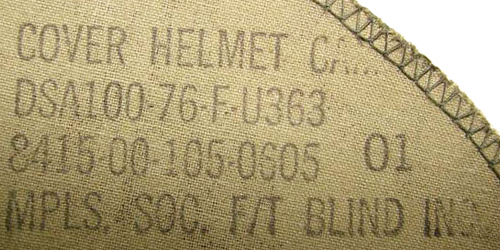 Marquage couvre-casque M-1
