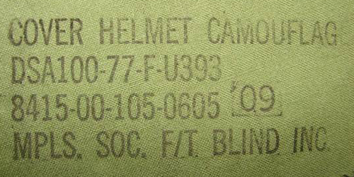 Marquage couvre-casque M-1