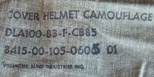 Marquage couvre-casque M-1