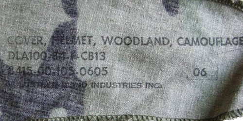 Marquage couvre-casque M-1