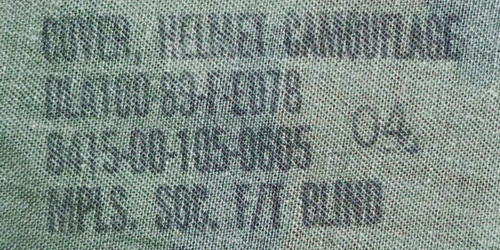 Marquage couvre-casque M-1