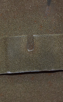 Echancrure de maintien.