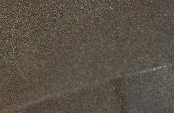 Numéro de lot d'acier (peu visible sous le flocage).