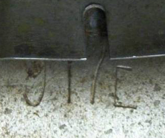 Numéro de lot d'acier (septembre 1944).