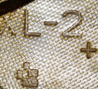 Marque fond de moule. Marque fond de moule.