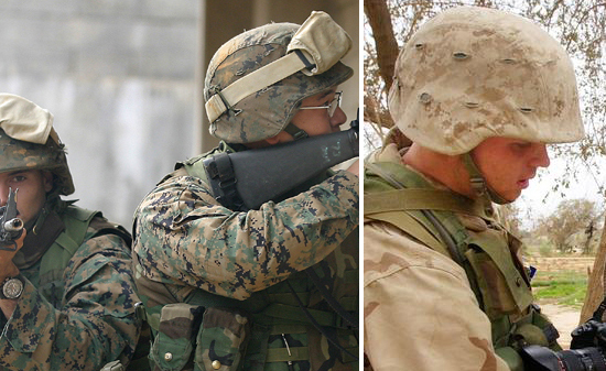 Couvre-casque MARPAT. Couvre-casque MARPAT.