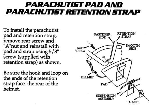 Instructions de pose du kit pour saut en parachute. Instructions de pose du kit pour saut en parachute.