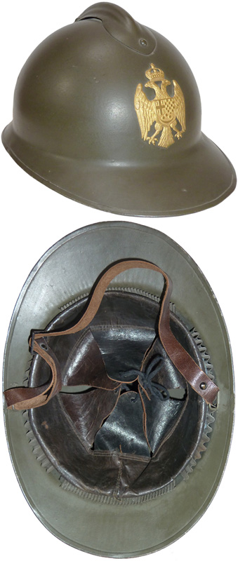 Casque Adrian modèle 23 pour officer d'importation française.