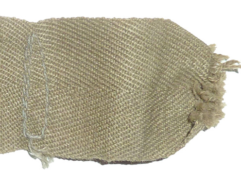 Couture extrémité bandeau.