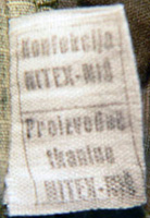 Etiquette fabricant couvre-casque MD89. Etiquette fabricant couvre-casque MD89.