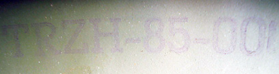 Marquage fabricant : TRZH - 85 - 001. Marquage fabricant : TRZH - 85 - 001.
