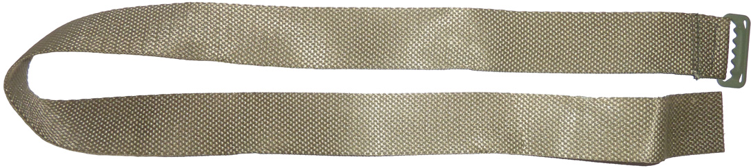 Bande de toile supportant le bandeau de tête. Bande de toile supportant le bandeau de tête.