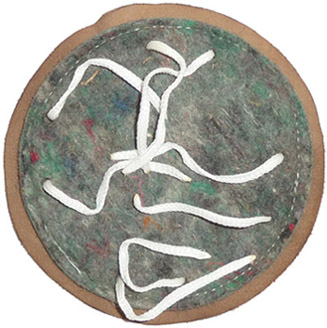 Fond de coiffe - verso. Fond de coiffe - verso.