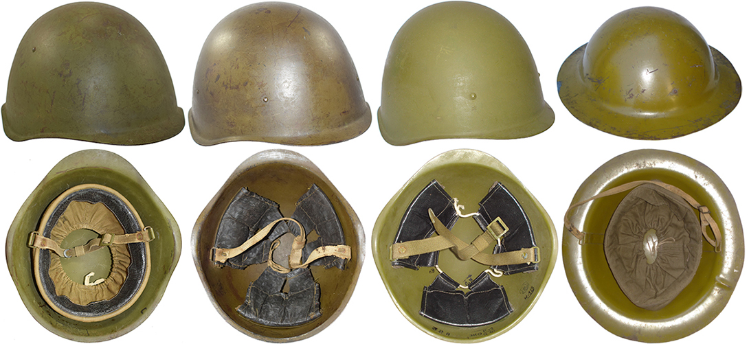 Les casques de l'armée rouge.
