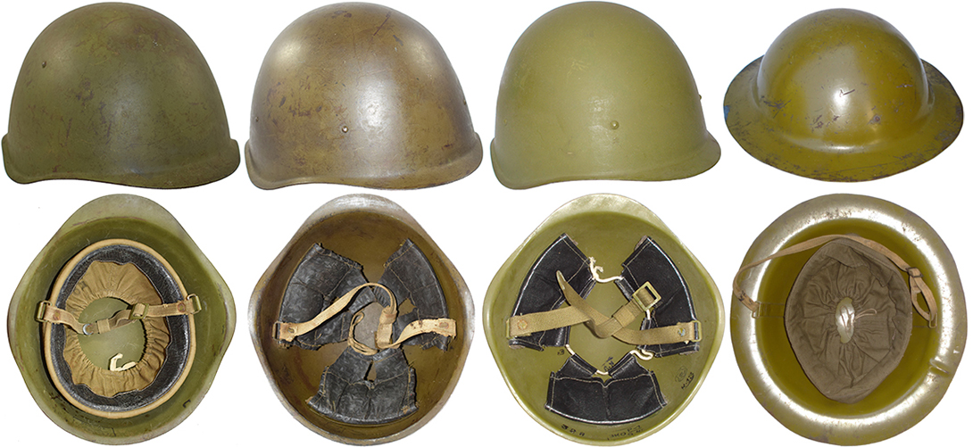 Les casques de l'armée rouge.