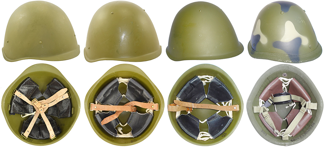 Les casques de l'armée rouge.