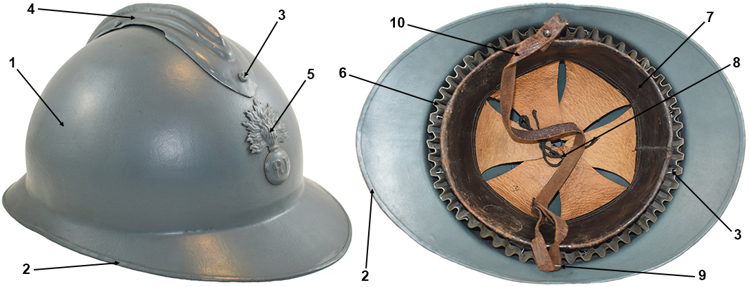 Casque français Adrian modèle 23